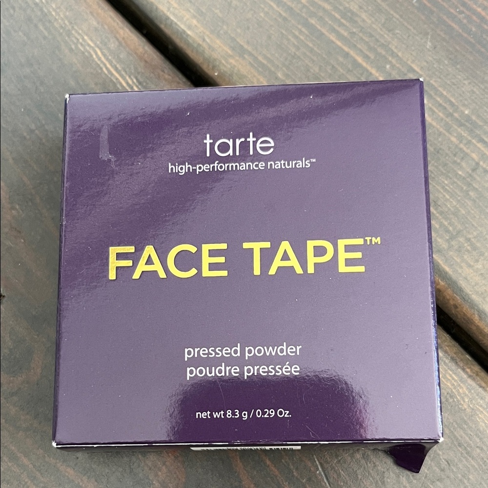 Tarte Face Tape Pressed Powder NEW in Box 16B Fair-Light Beige